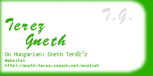 terez gneth business card